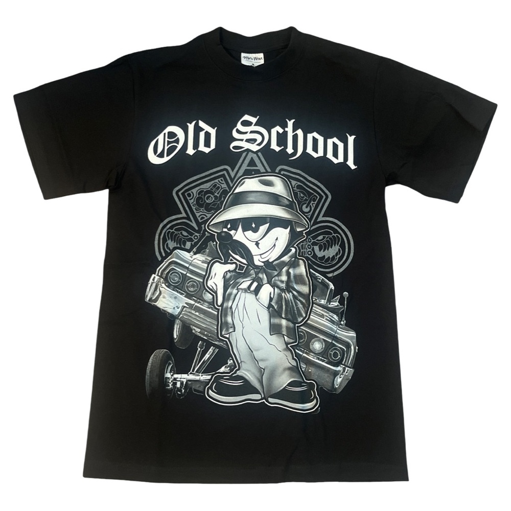 Old School Black Graphic Tee